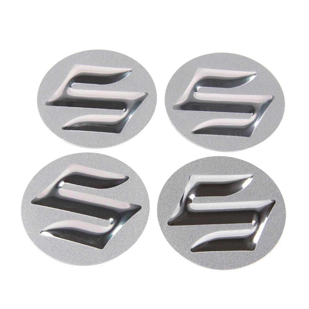 KIBI5 4pcs 56.5MM Car Wheel Center Sticker Hub Caps Emblem Badge for SUZUKI ALTO GRAND VITARA IGNIS Celerio JIMNY Samurai SWIFT SX4