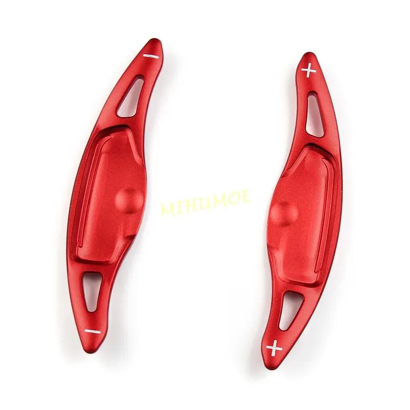 For 2018- Kia Stinger (CK) Red Aluminum Alloy Car Shift Paddle Steering Wheel Paddles Extension Interior Trims