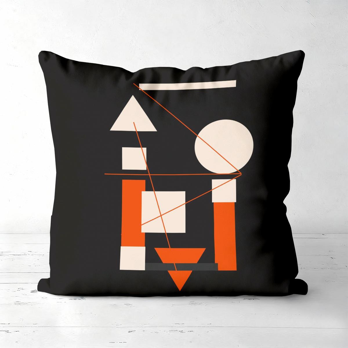 

Modern Geometric Pattern Black Throw Pillow Covers Polyester pillowcase, sofa decorative cushion cov Headboard Pillow 45x45cm