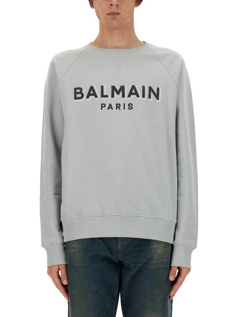Balmain 25 Unisex Locker geschnittener Kapuzenpullover mit Rundhalsausschnitt – Bedruckt, Langarm, Übergröße (Herbst/Winter Kollektion)