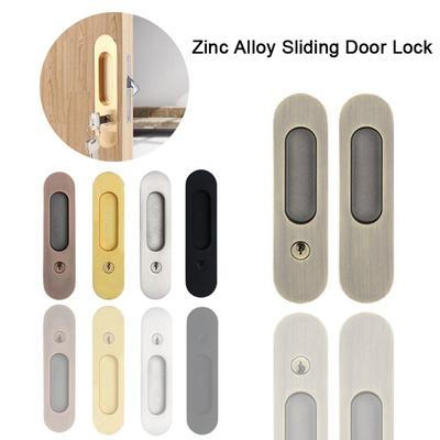 Cerradura de Tirador para Puerta de Aleación de Zinc Manija Oculta para Puerta Interior Nueva Cerradura para Puerta Corredera Puerta Corredera