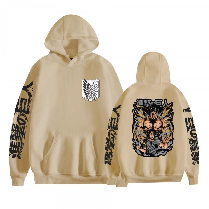 Attack On Titan Anime Hoodie Loose Fit Teens Adults Long Sleeve