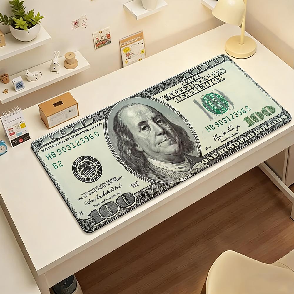 Art USD Dollar Funny Mouse Pad Computer Laptop Rubber Non-slip Mouse Mat Mousepad Gamers Decoracion Desk Mat
