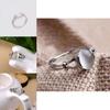 Glamour Steel Gift Engagement Ring With Bright Stone Silver Plated Fashion Jewelry