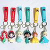 Anime Keychain Cartoon Girl Mermaid Princess Keychain Cute Snow White Alice Keyring Bag Accessories Toys Gifts