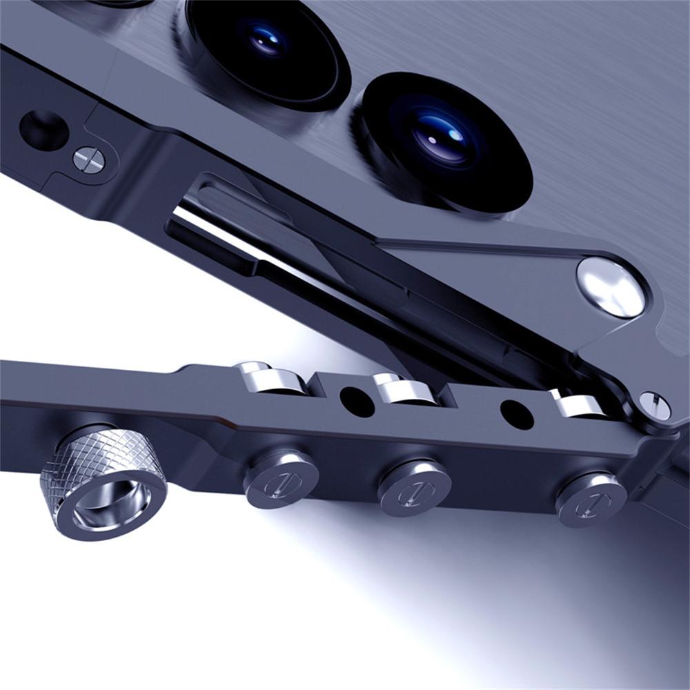 For Samsung Galaxy S25 Ultra Bumper Case Aluminium Alloy Metal Phone Shell Cover with Strap