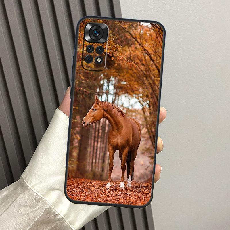 Animal Steed Horse Case For Xiaomi Redmi Note 13 Pro 14 12 11 10 15 Pro Plus Redmi 14C 13C 15C 10C 12C 15 Funda
