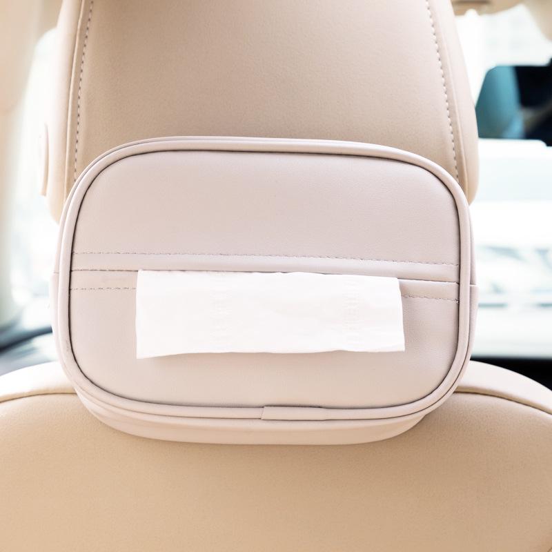 

Кожаный подвесной автомобильный органайзер для салфеток со шнурком для всех сезонов