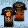 2026 Classic Rock Helloween T-shirts Male 3D Print Men Hip Hop Trend Short Sleeve Tshirt Street Loose Casual Oversized Top