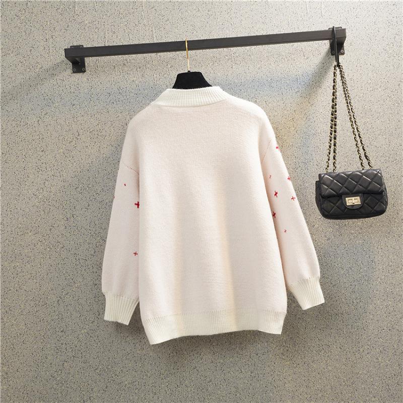 Christmas Sweater Women Christmas Deer Warm Knitted Long Sleeve Sweater Jumper Top Winter Autumn Pullovers