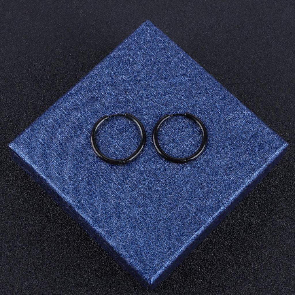 1Pcs Circle Hoop Earring for Women Men Ear Rings Ear Huggie 6-18mm