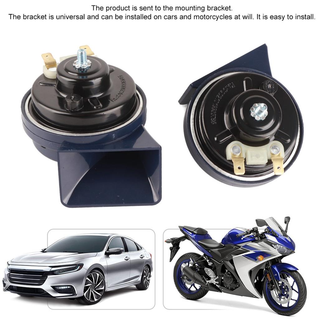 12v Snail Horn Car Two Tone Horn 12V 105dB Two Tone Motorcycle Car Snail Speaker Horn Waterproof Dustproof Two tone Horn