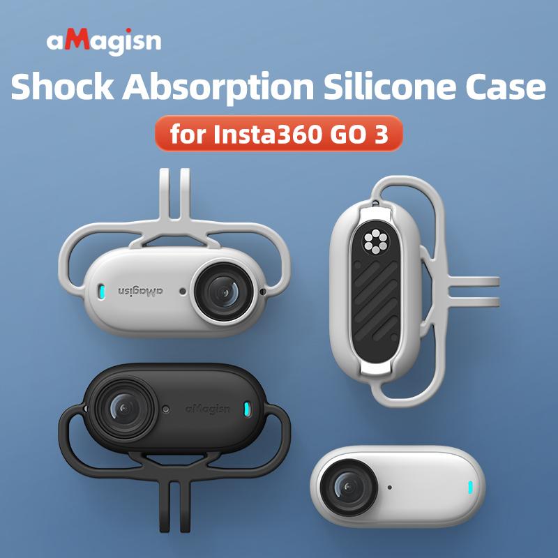 Amagisn Shockproof Body Silicone Protective Case Protection Cover Accessories For Insta 360 GO 3\GO 3S