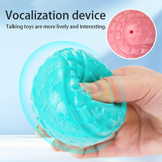Pet Toy Bite-Resistant Tooth Cleaning Texture Medium Large Dogs Chew Toy Elastic Rebound Sound Making Pet Dog Toy
