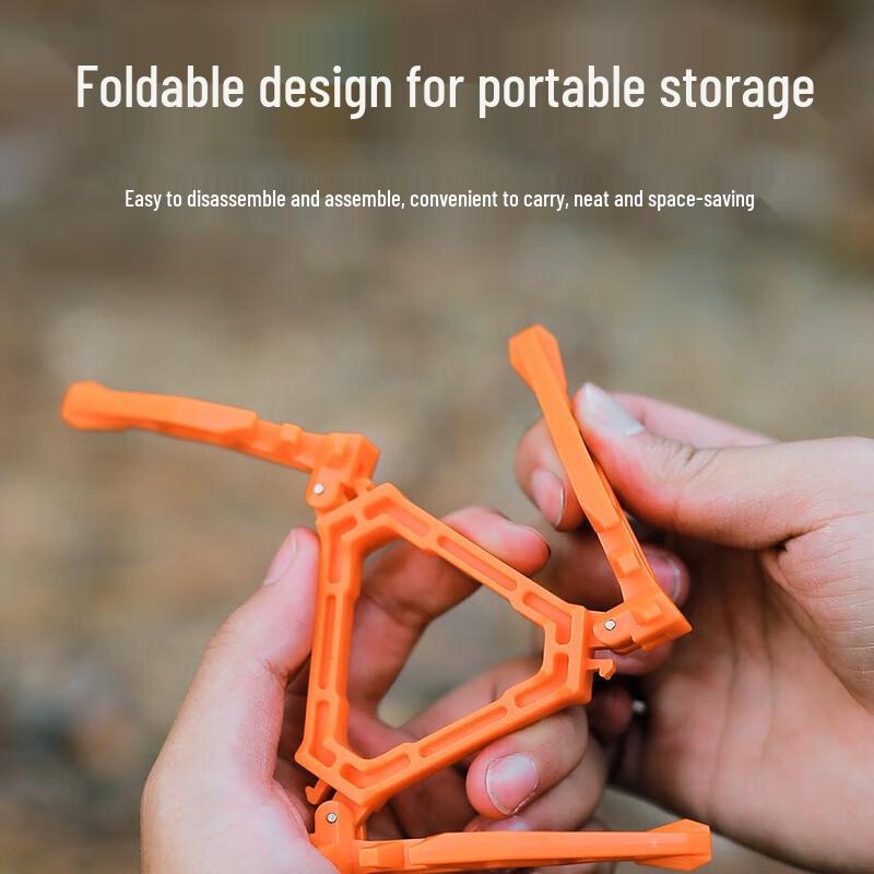 OEING Outdoor Folding Gas Canister Tripod Stand