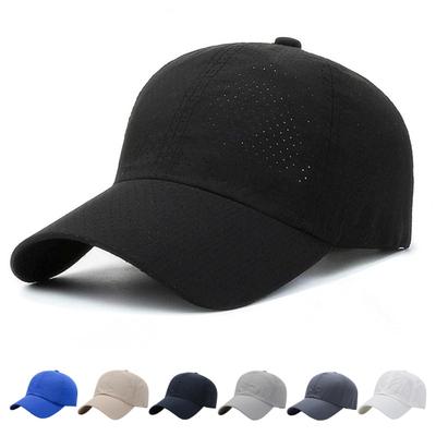 Baseballkappe Atmungsaktives Mesh-Design Leichtgewicht UV-Schutz Sonnenhut Einfarbig Verstellbar Outdoor Sport Hut Kopfbedeckung