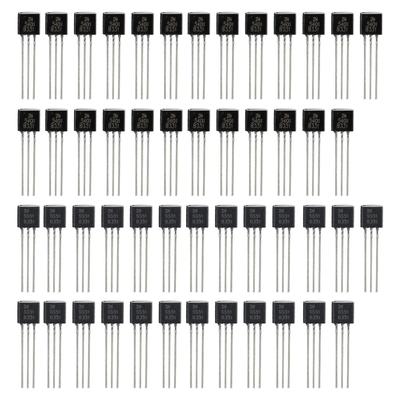 50 transistores de unión bipolar TO-92 (Transistor bipolar) equipo: Transistores de conmutación NPN 2N5551 y 2N5401