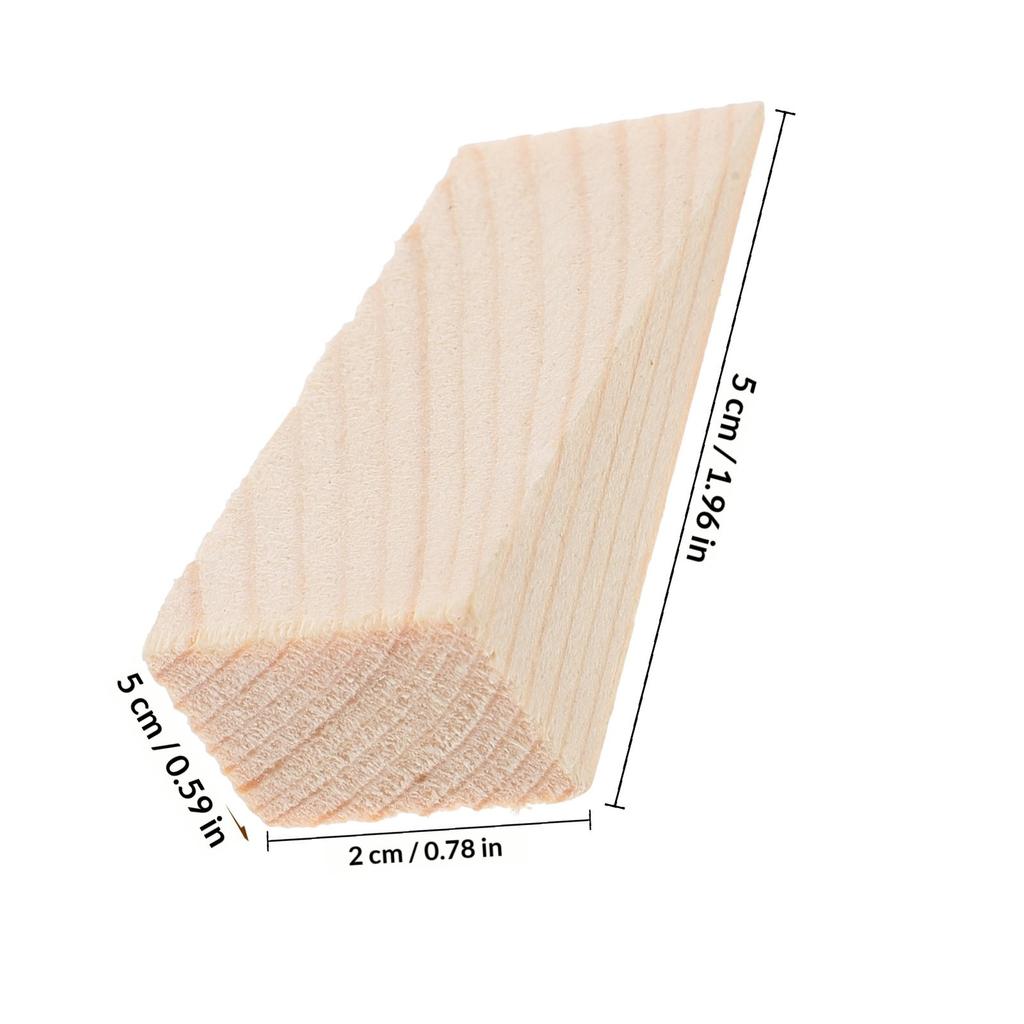 5Pcs Wooden Door Stopper Heavy Duty Triangular Wedges Door Holder Finger Protector Safety Stopper for Home Office Carpet Tile