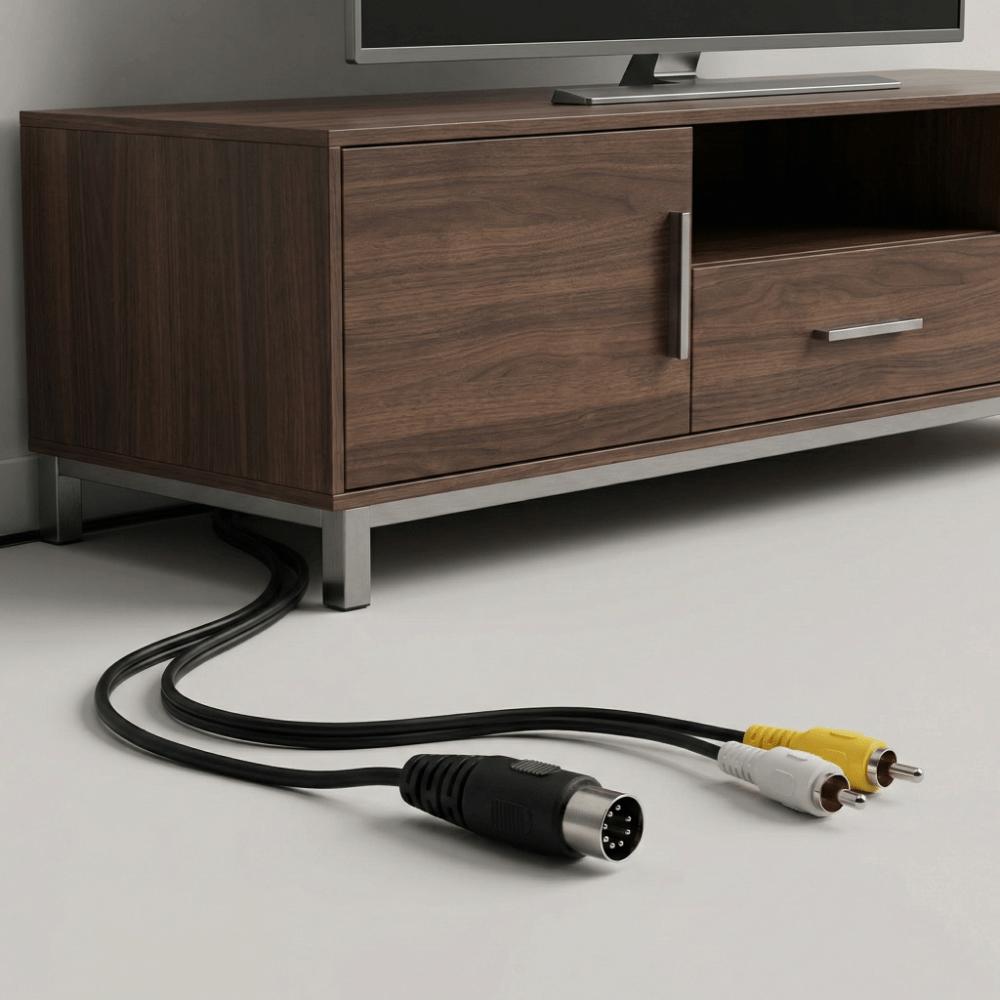 9.8ft DIN 8Pin To 2RCA Cable Plug and Play DIN 8Pin Male To 2RCA Male  Old Audio Equipment