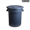 Xiyiou 60L Round Plastic Trash Can with Lid
