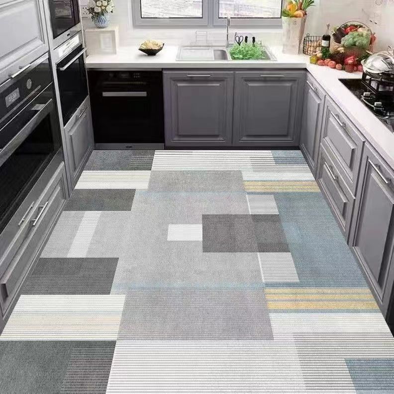 Teppich für Küche PVC Bodenmatte Wasserdicht Lederteppiche Langer Läufer Ölfest Rutschfest Fußmatten Japanische Heimdekoration Teppiche