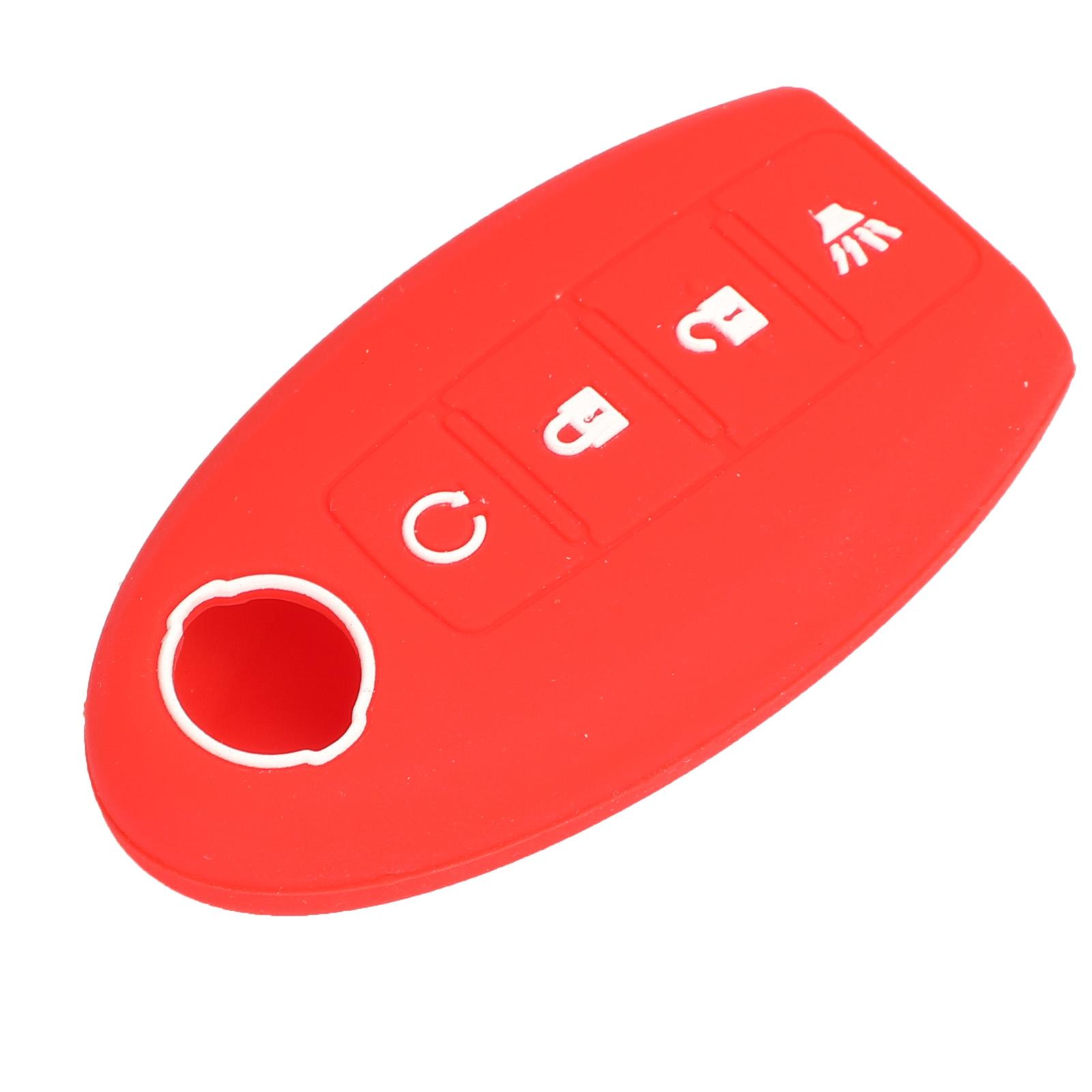 

Чехол для ключа jingyuqin для Nissan Qashqai J10 J11 X-Trail t31 t32 kicks Tiida Pathfinder Murano Note Juke Micra Almera красный