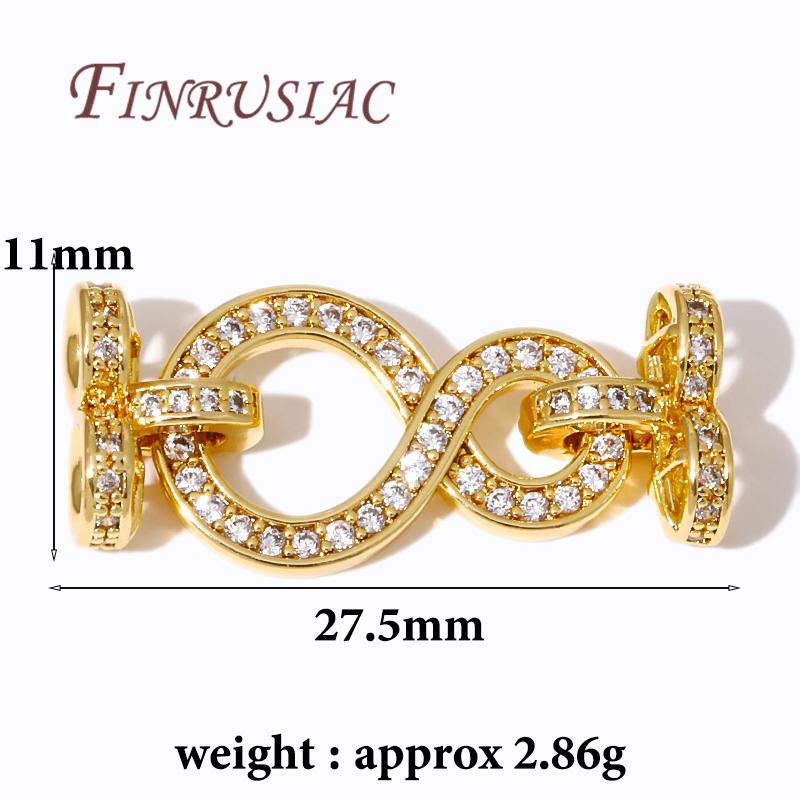 18K Real Gold Plated Connector Clasps For Jewelry,Fastener Clasps For Necklaces,DIY Jewelry Making Supplies,Bracelets Clasp