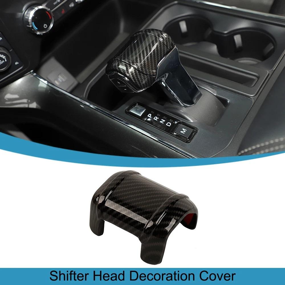 

For 2021-2023 Ford F150 F-150 ABS Carbon Fiber Style Gear Shift Knob Cover Trim