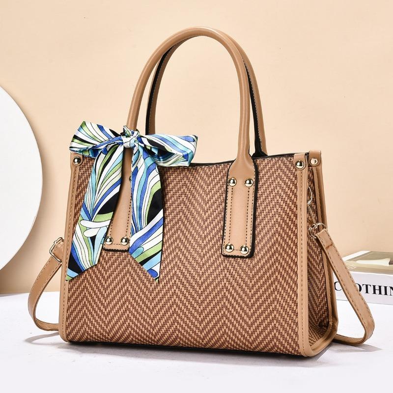 Tote Bag Women's Crossbody Bag Urban Minimalist Style PU Material Large Size Zipper Opening Soft Shape Square Daily Handbags