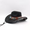 Holiday Travel Ethnic Style Tibetan Jazz Embroidered Top Hat New Fashion High Sense Western Denim Hat