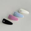 tweed logo hair pin - sky blue