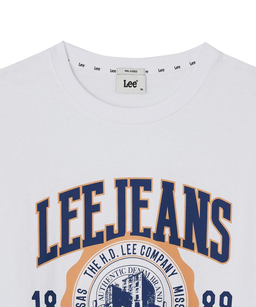 LEE Jeans Graphic Long Sleeve T-Shirt White