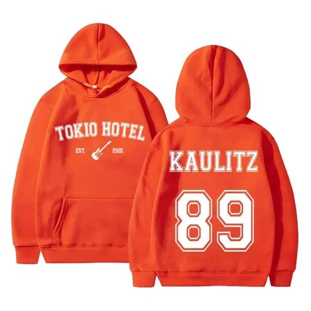 Autumn/Winter Rock Band Tokio Hotel Hoodies Kaulitz Print Men's and Women's Hoodies Hip Hop Sweatshirts Harajuku Warm Hoodies