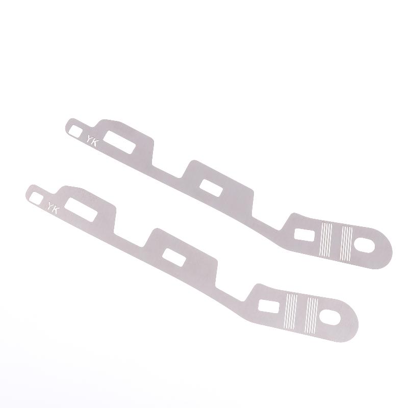 2Pcs Front Bumper Repair Metal Plate Buckle Broken Opening Rotten Buckle Repairer Bracket For Verna 2010-2016