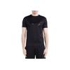 Emporio Armani Letter Print Crew Neck Short Sleeve T-Shirt Men T-Shirts Black 3R1TBH-1JSAZ-0043