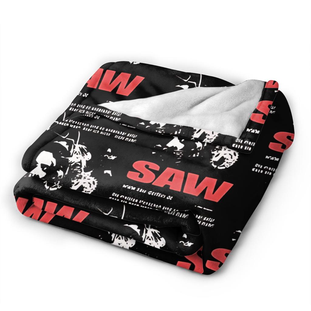 Move Saw 2004 Movie Promo Blanket Quality Warm Soft Bedding Throws Spring Girls Boys Couch Chair Sofa Bed Fashion Bedspread