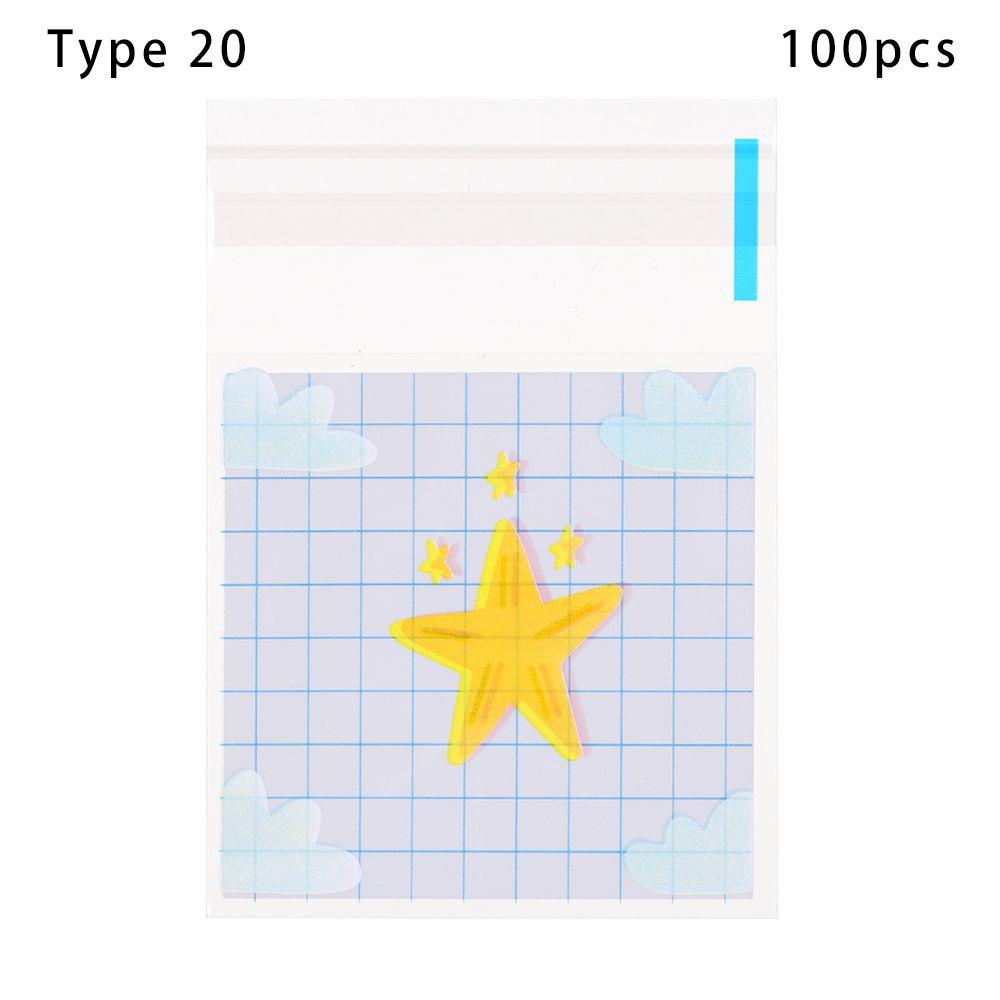 Cartoon Gift Packages Wedding Favors Cute Bow Design Candy Bag Plastic Cookie Pocket Self-Adhesive