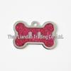 HC535 10-Color Glitter Dog Bone Metal Pet Tag Pendant