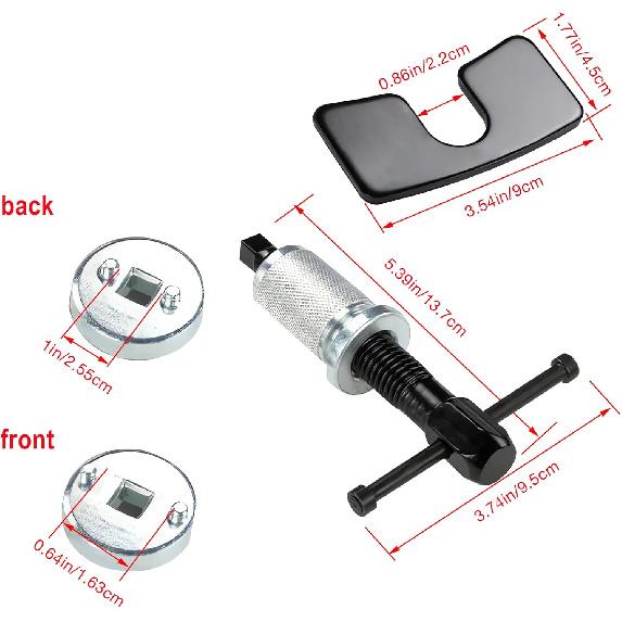 Car Brake Piston Wind Back Tool, Auto Rear Brake Pad Wind Back Tool, Brake Caliper Wind Back Tool For Replacement Of Rear Brake Pad