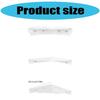 3 Piece Set Wall Mounted Acrylic Shelves Damage Frees Floating Storage Solution Contemporary Corner Shelf