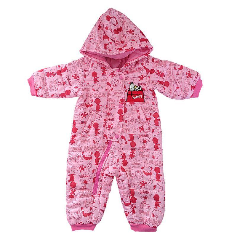 

Cixiaoxiongjia Snoopy M1Cky Infant One-Piece Romper Cotton-Padded Hooded Jacket Size 90 Pink Snoopy (All Have Minor Flaws) 90
