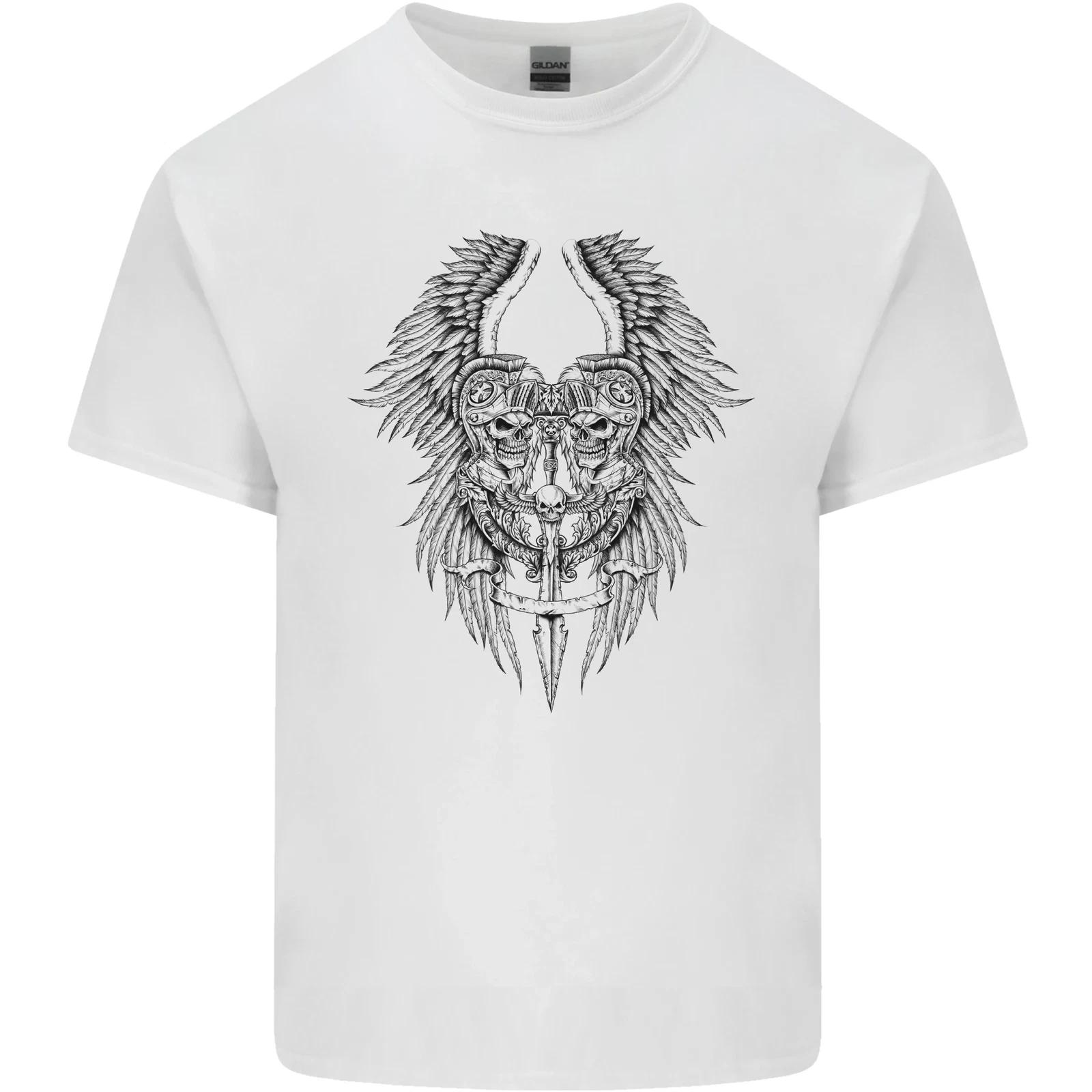 Two Roman Skulls Kids T-Shirt Childrens S