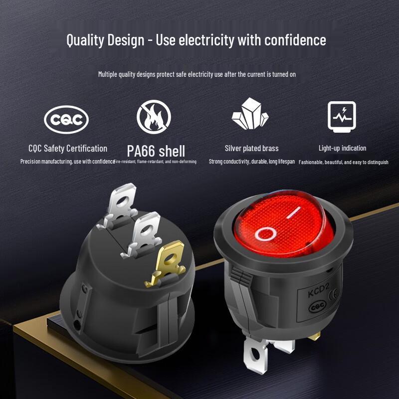 LECI KCD1 Waterproof Rocker Power Switch