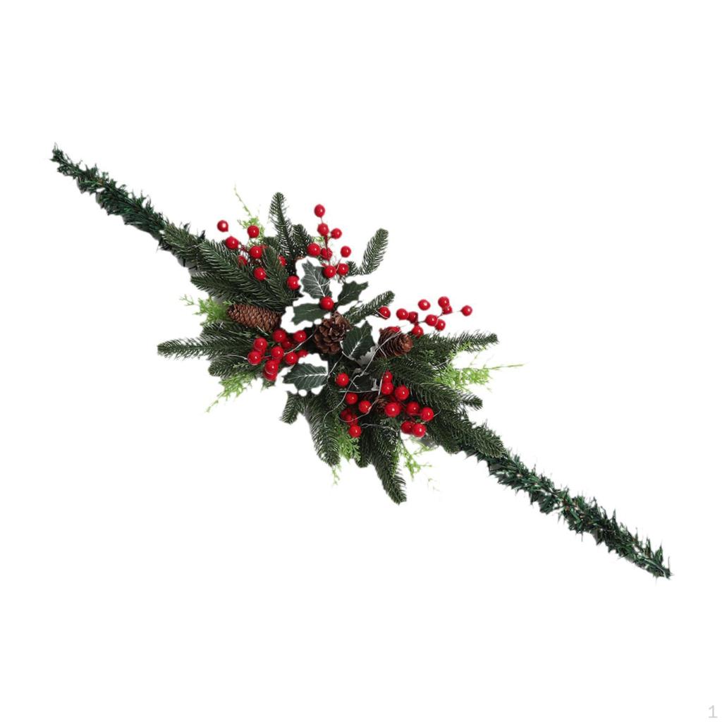 Christmas Mailbox Decoration with Garland And Wreath for Holiday