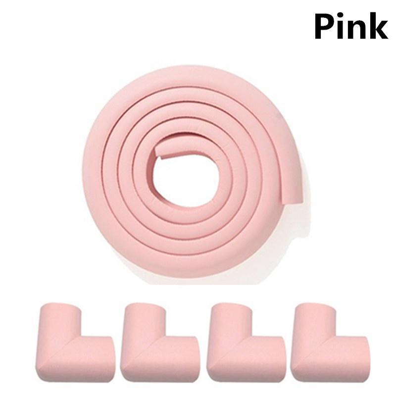 2M+4PCS Baby Corner Protection Baby Safety Table Desk Edge Guard Strip Home Cushion Guard Strip Safe Protection Free Tape