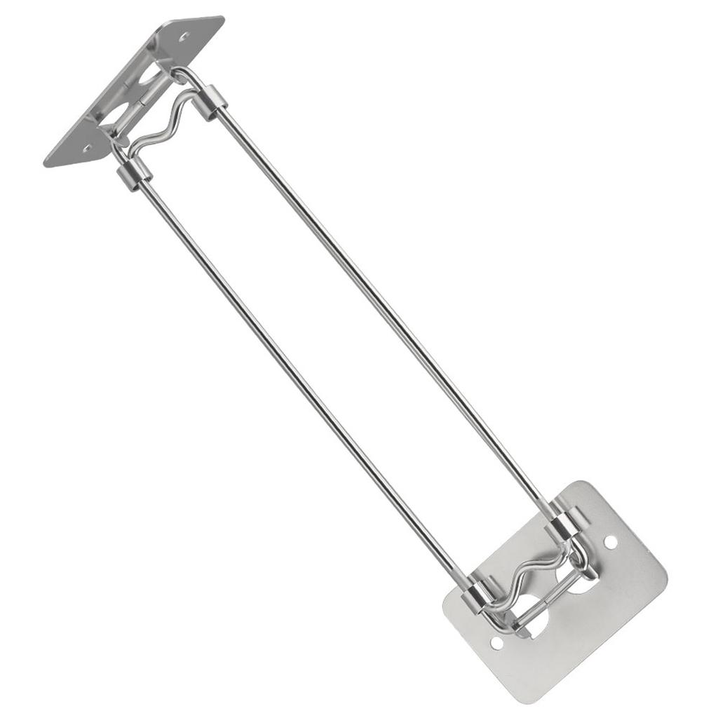 RV Shower Corner Storage Bar, Adjustable Stainless Steel Bathroom Corner Storage Bar for Camper