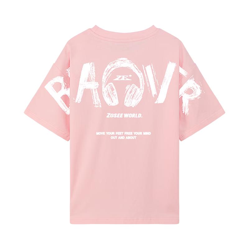 Zuoxi Girls  2026 New Year Short Sleeve T-Shirt 140