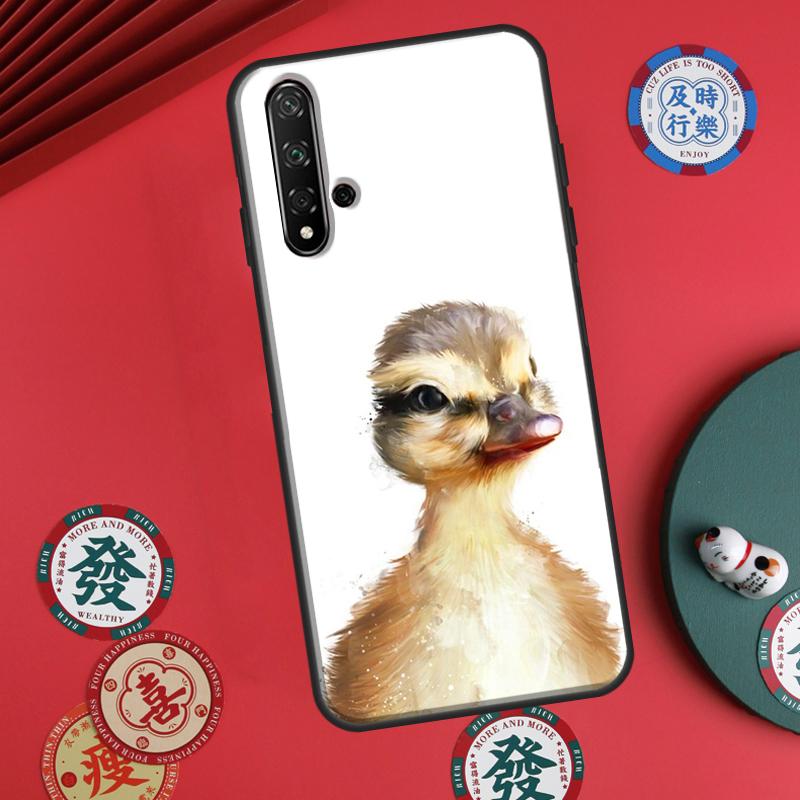 Cute Cartoon Duck For Huawei P20 P40 P30 Lite P60 Pro Nova 12s 11i 12i 10 9 SE 5T Y91 Y90 Y60 Y70 Y72 Y61 Case