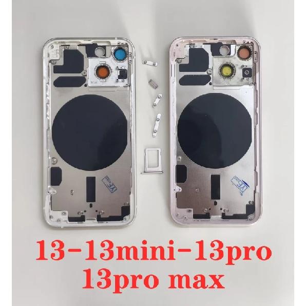 Gehäuse hinten komplett Für iPhone 13 Mini 13 Pro Max 13 Pro Mit Akku Rückseite Mittelrahmen SIM-Schublade Seitentasten Teile