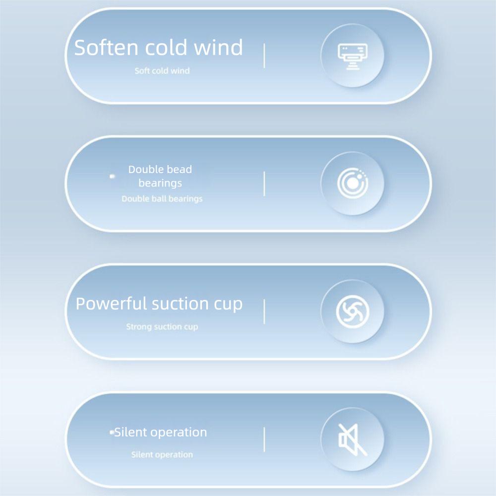 3Pcs Windmill Shaped Conditioning Guide Fan Suction Cup Air Conditioner Vent Fan  Library